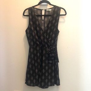 LeLis Black and White Shorts Romper - Med